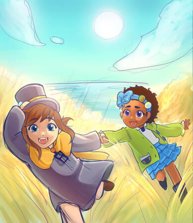 Hat kid + Bow kid - A Hat In Time